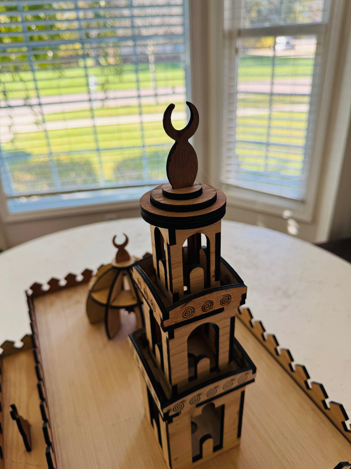 72 Piece Mosque Puzzle – 3D Wooden Model Kit, Assembly Required