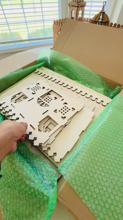 72 Piece Mosque Puzzle – 3D Wooden Model Kit, Assembly Required